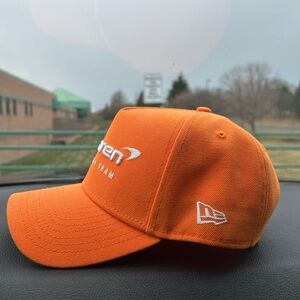 McLaren F1 Hat Orange White Snap Back Like New